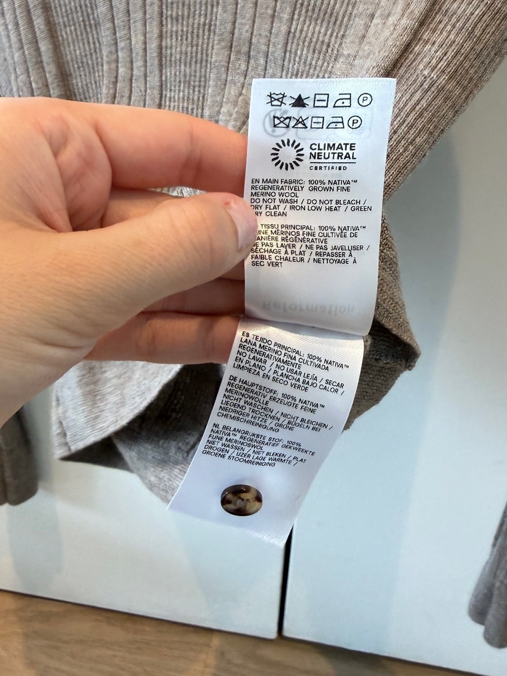 Reformation Hermia Merino Wool Polo Size Size M - Picture 6 of 6